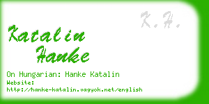 katalin hanke business card